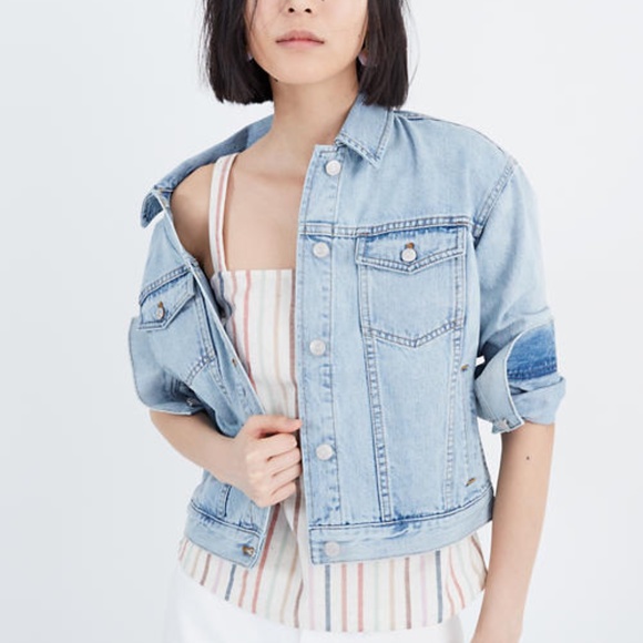 Madewell Jackets & Blazers - NWT Madewell Boxy-Crop Jean Jacket Fitzgerald XS